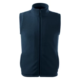 Gilet unisex in pile - blu navy
