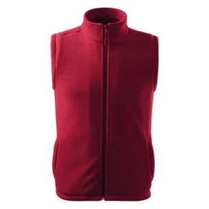 Gilet unisex in pile - Rosso
