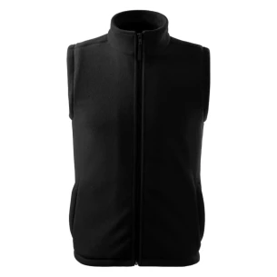 Gilet unisex in pile - Nero