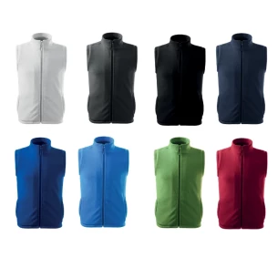 Gilet unisex in pile - Nero