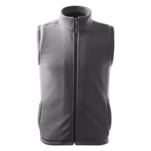 Gilet unisex in pile - Grigio scuro