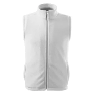 Gilet unisex in pile - Bianco