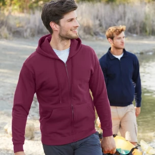 FOTL - Felpa con cappuccio e zip - Borgogna