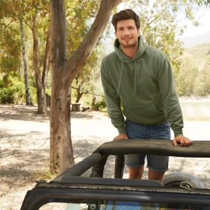 Felpa con cappuccio FOTL - Rosso