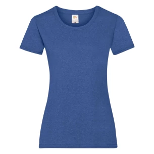 Maglietta FOTL Lady-Fit ValueWeight - Blu Melange