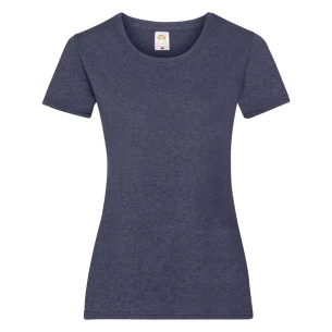 Maglietta FOTL Lady-Fit ValueWeight - Blu navy melange