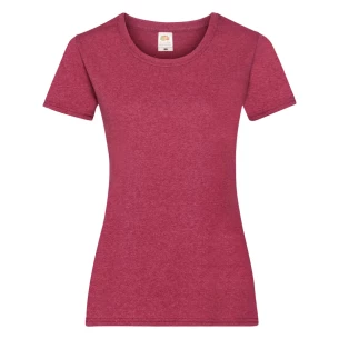 Maglietta FOTL Lady-Fit ValueWeight - Rosso Melange