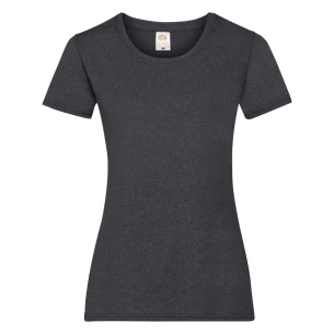 Maglietta FOTL Lady-Fit ValueWeight - Grigio scuro melange