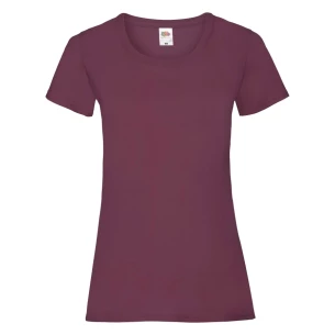 Maglietta FOTL Lady-Fit ValueWeight - Borgogna