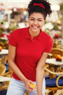 Polo donna 65-35 - Bianco