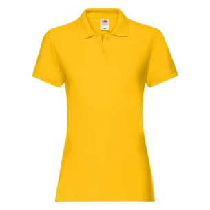 Polo Fruit Of The Loom Premium Donna - Giallo scuro