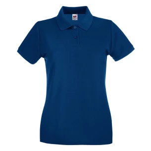 Polo Fruit Of The Loom Premium da donna - Blu navy scuro