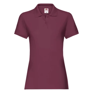 Polo Fruit Of The Loom Premium Donna - Borgogna