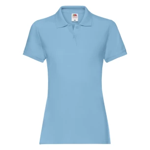Polo Fruit Of The Loom Premium Donna - Blu