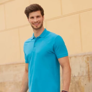Polo Fruit Of The Loom Premium - Blu navy scuro