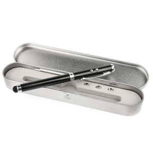 Penna con custodia laser - Nero