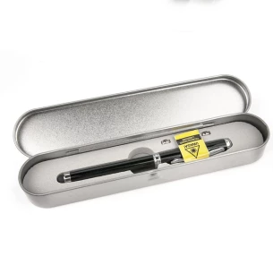 Penna con custodia laser - Nero
