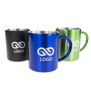 Tazza Hugo in acciaio - Blu