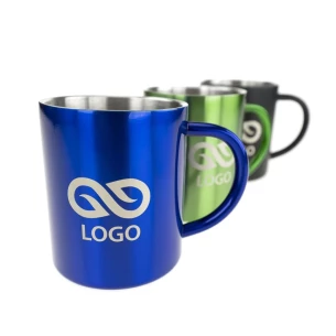 Tazza Hugo in acciaio - Nero