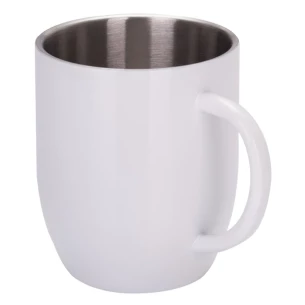 Tazza in acciaio Falun - Bianco