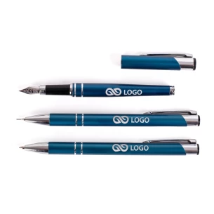 Set penna/penna/matita Cosmo - Blu