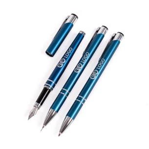 Set penna/penna/matita Cosmo - Blu