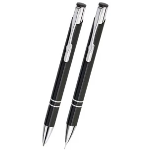 Set di penne e matite Cosmo - Nero
