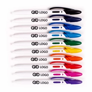 Penna a sfera Rico White - Nero