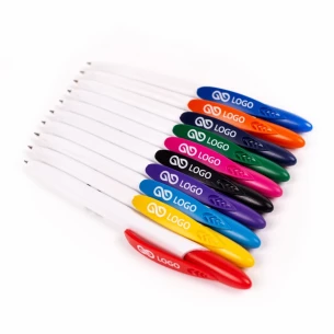 Penna a sfera Rico White - Nero
