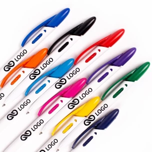 Penna a sfera Rico White - Nero