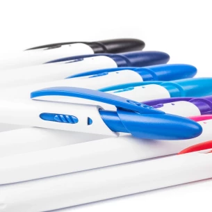 Penna a sfera Rico White - Nero