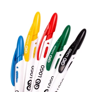 Penna a sfera Rico White - Nero