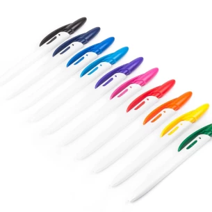 Penna a sfera Rico White - Nero